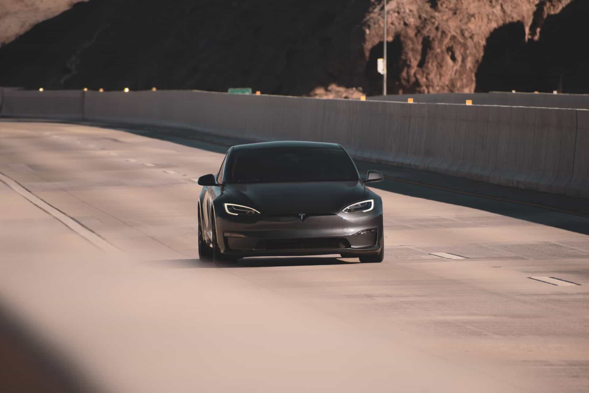 Tesla on a Highway