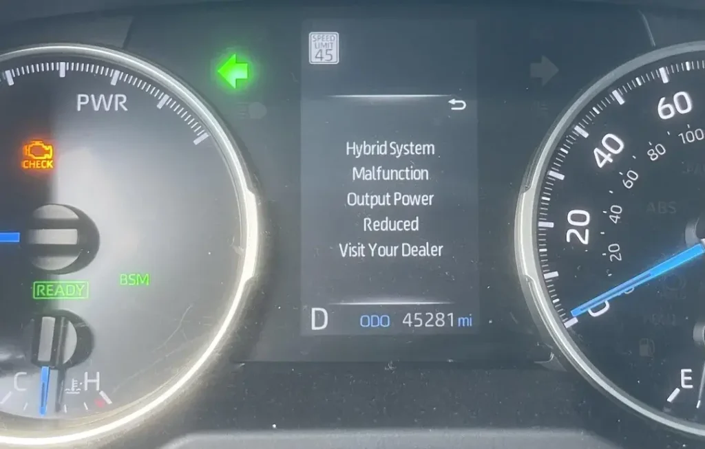 RAV 4 System Malfunction Message